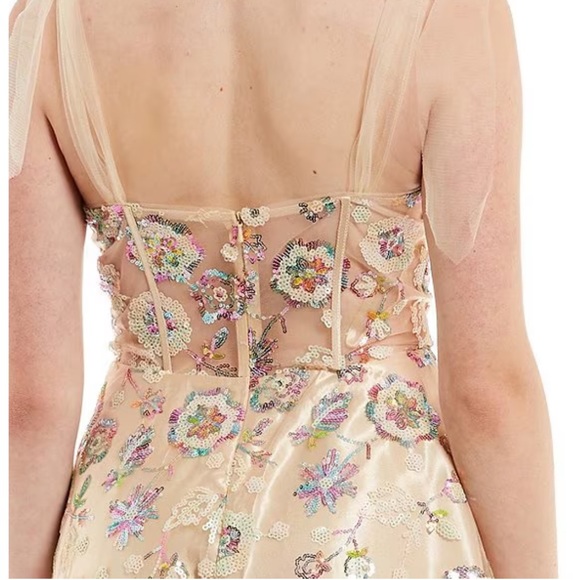 NWT $215 COYA Collection Juniors Multi-colored Sequin Dress - Picture 6 of 13